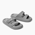 Belt Sandals -  Gray