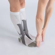 FlexRelief™ Compression Socks – White Gray